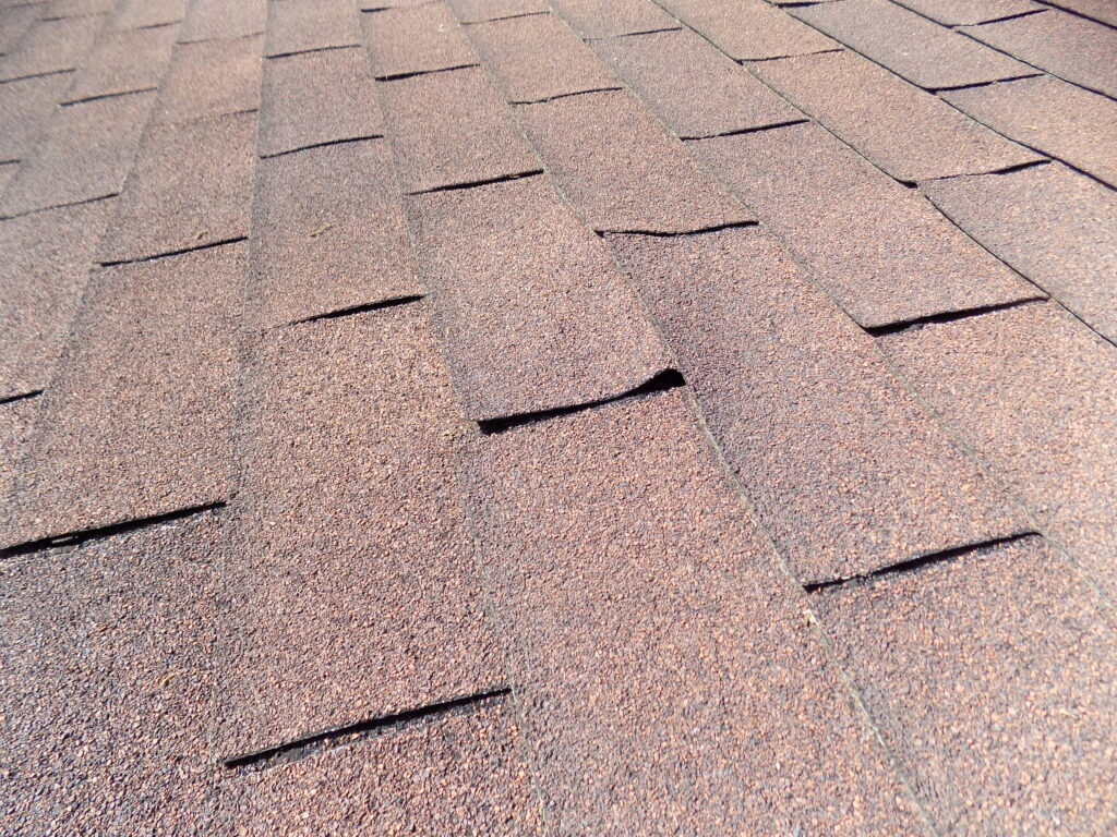 curling shingles