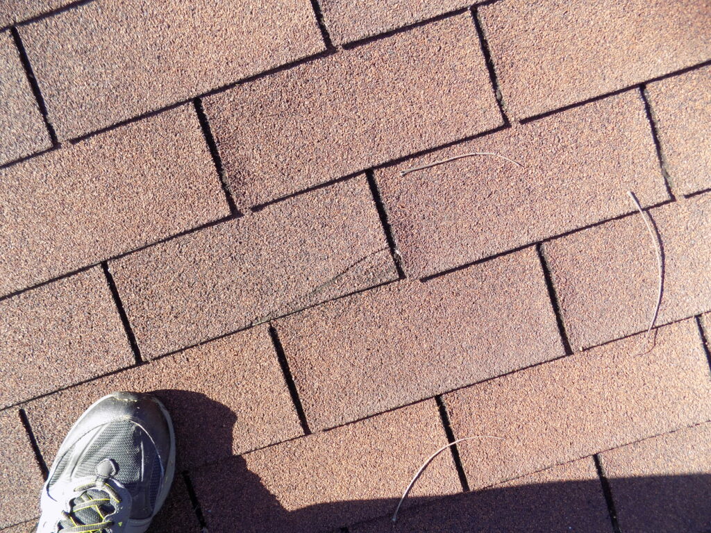 damaged shingle